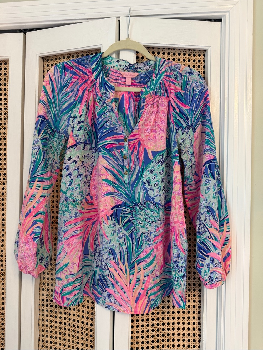 Lilly Pulitzer Pineapple Print Elsa Top